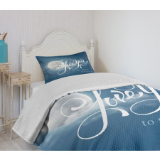 Night Sky Full Moon Bedspread Set