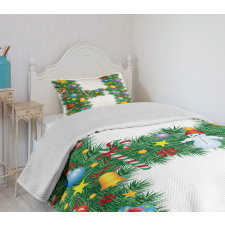 Uppercase Letter Tree Bedspread Set