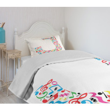 J Typography Bedspread Set