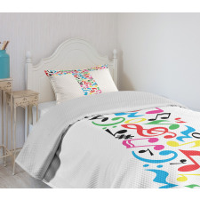 Uppercase Musical Art Bedspread Set