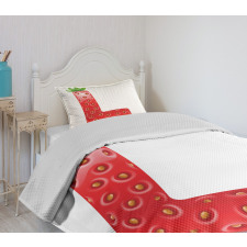 Ripe Strawberry Letter Bedspread Set