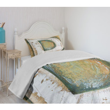 Rustic Initials Grunge Bedspread Set