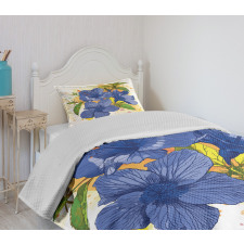 Hibiscus Exotic Art Bedspread Set