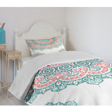 Soft Toned Mandala Asian Bedspread Set