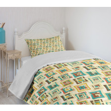 Surreal Puzzle Shape Bedspread Set