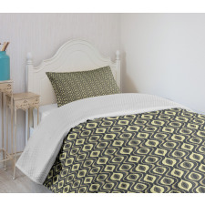 Wavy Vertical Tiles Bedspread Set