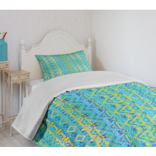 Zigzag Aztec Design Bedspread Set