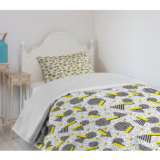 Zigzag Chevron Circle Bedspread Set