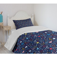 Rhythm in My Heart Design Bedspread Set