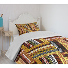 Oriental Motifs Bedspread Set