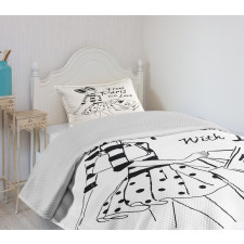 Love Fashion Girl Bedspread Set