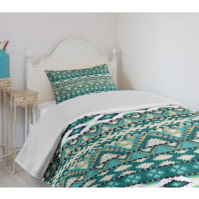 Aztec Design Bedspread Set