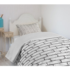 Retro Brick Wall Bedspread Set