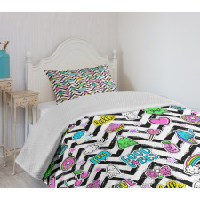 Zigzag Colorful Bedspread Set