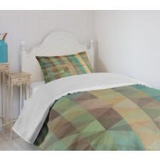 Triangles Mosaic Retro Bedspread Set