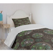 Abstract Dandelion Bedspread Set
