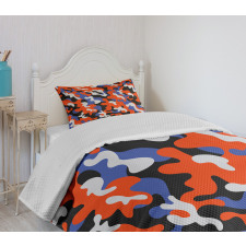 Abstract Paint Splashes Bedspread Set