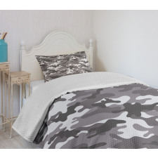 Grey Color Shades Bedspread Set