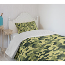 Pale Clothing Motif Bedspread Set