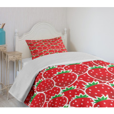 Yummy Strawberry Botany Bedspread Set