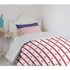 Stars and Stripes Flag Bedspread Set