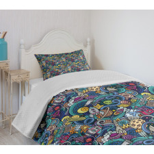 Science Fiction Image Bedspread Set