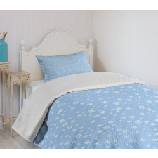 Snowflakes Falling Bedspread Set