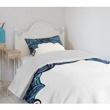 Abstract Marine Pattern Bedspread Set