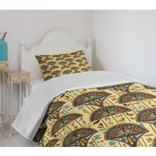 Folkloric Ornaments Bedspread Set