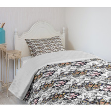 Summer Season Animal Bedspread Set