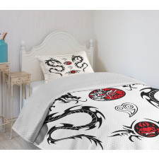 Tattoo Asian Bedspread Set