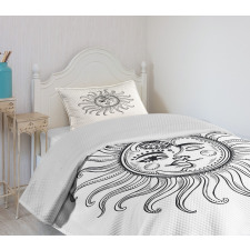 Tribal Star Moons Bedspread Set