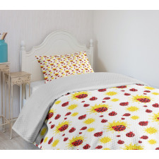 Summer Inspired Bugs Bedspread Set