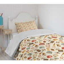 Nostalgic Retro Bedspread Set