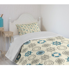 Marine Inspired Retro Bedspread Set