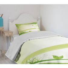 Abstract Fresh Nature Bedspread Set