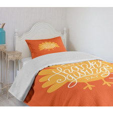 Poultry Silhouette Fall Bedspread Set