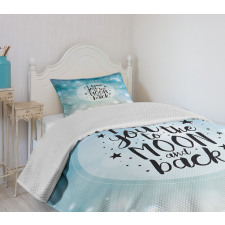 Stars Typography Dreamy Bedspread Set