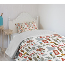 Fun Colorful Sketch Bedspread Set