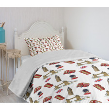 Big Ben Tower Bridge UK Bedspread Set