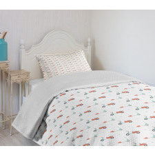 Mopeds Scooters Bedspread Set