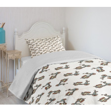 Deep Deck Scooters Bedspread Set