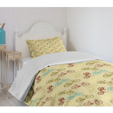 Contrast Vintage Colors Bedspread Set