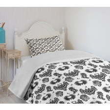 Victorian Owls Flourish Bedspread Set