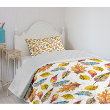 Fal Season Leaves Bedspread Set