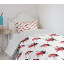 Lady Bug Insect Bedspread Set