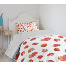 Strawberry Blueberry Bedspread Set