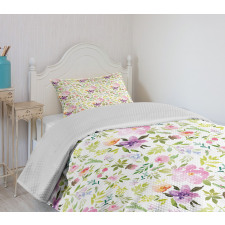 Gentle Spring Floral Bedspread Set