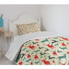 Wooden Winter Animals Bedspread Set