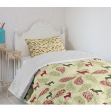 Ornate Animal Bedspread Set